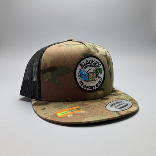 Camo Snapback Black mesh Trucker