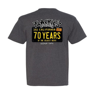 Charcoal Grey Beefy Tee 70th Anniversary shirt