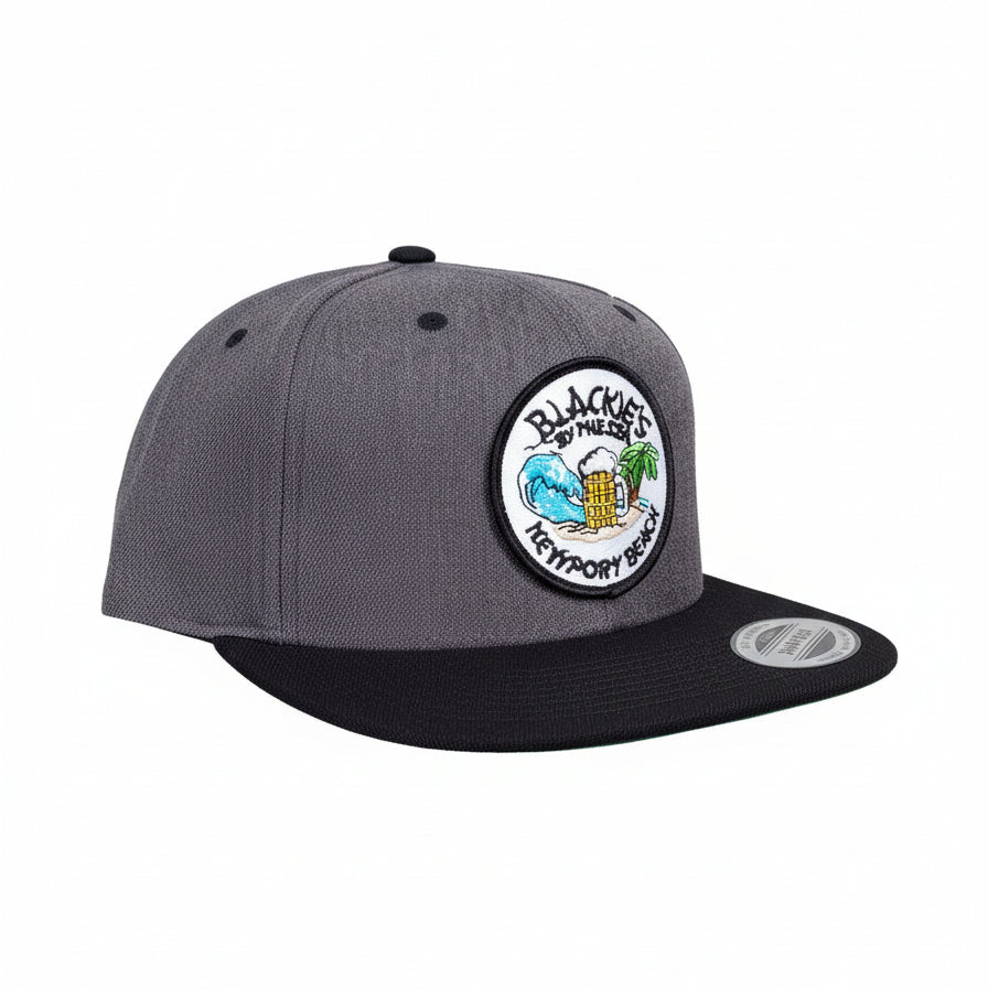 Charcoal Snapback Beach Patch