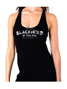 Women's Black Racerback Tank Blackie's