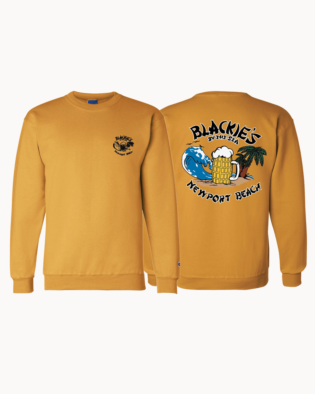 Blackie s Champion Classic Crewneck Sweatshirt Gold XXL