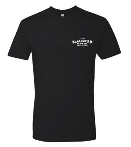Black Surfboard tee white logo